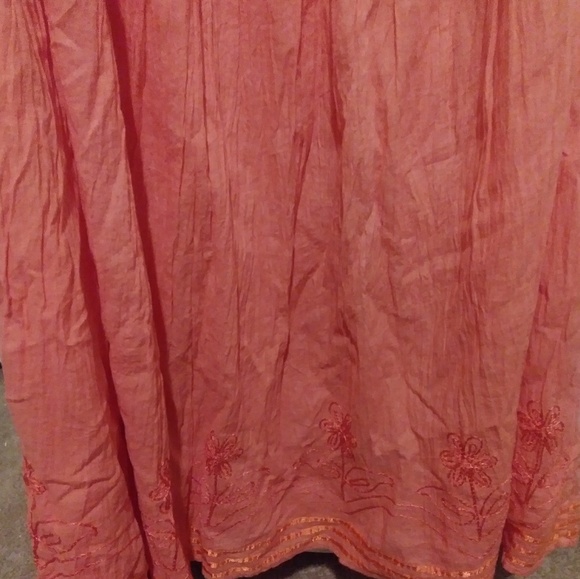 Wrinkle Print Maxi Skirt - Picture 2 of 2